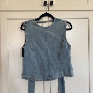 Lioness Light Blue Denim Vest
